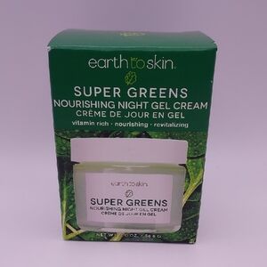 Earth To Skin Super Greens Nourishing Night Gel Cream 2oz Sealed Box